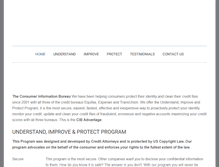 Tablet Screenshot of consumerinformationbureau.com